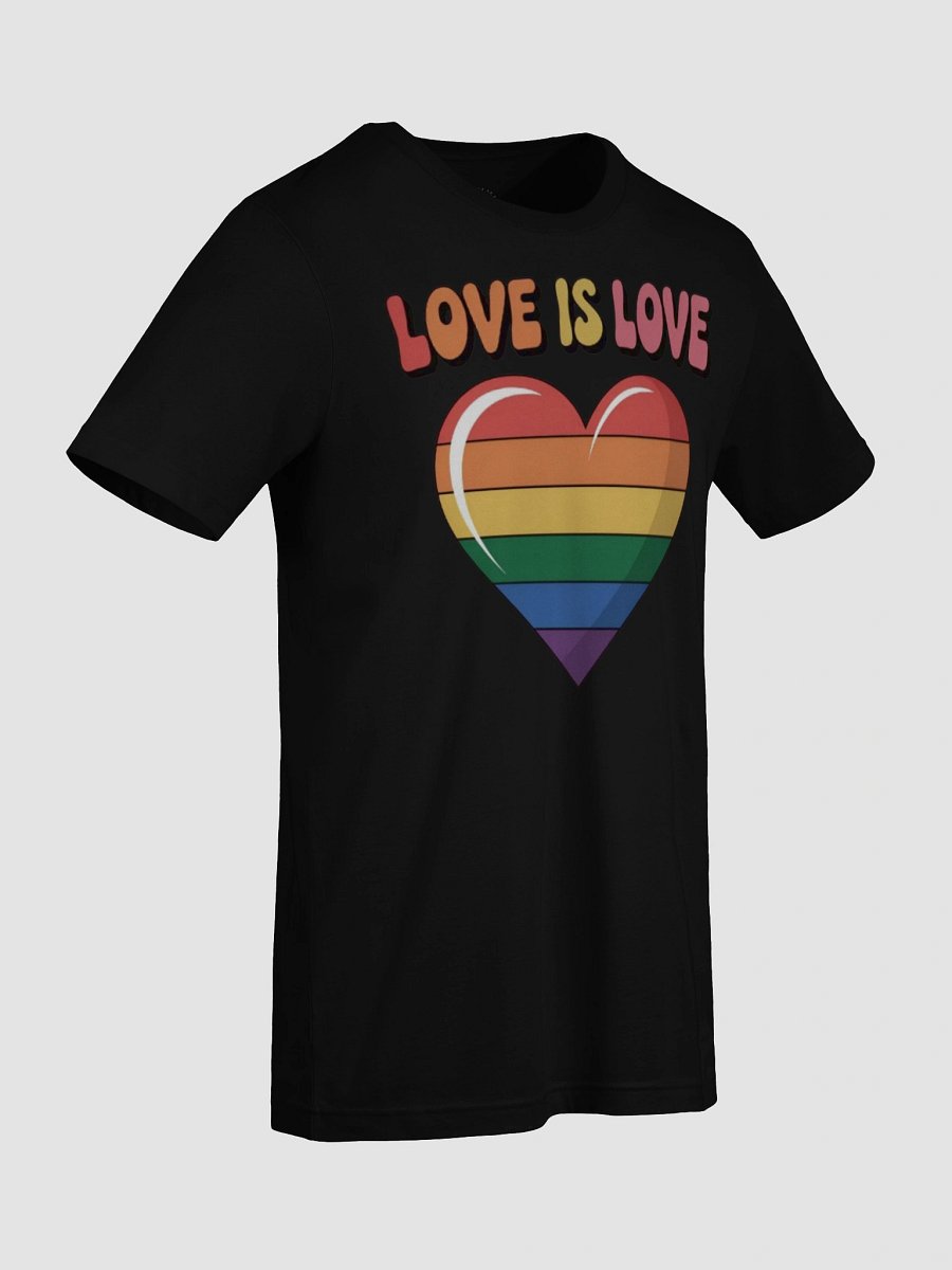Unisex 'Love Is Love' Rainbow Heart Pride T-Shirt by Graphic Grove product image (89)