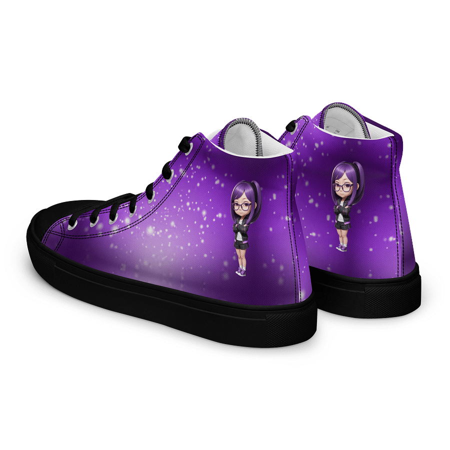(Purple CHIBI) K Women's High Top Canvas Shoes product image (5)