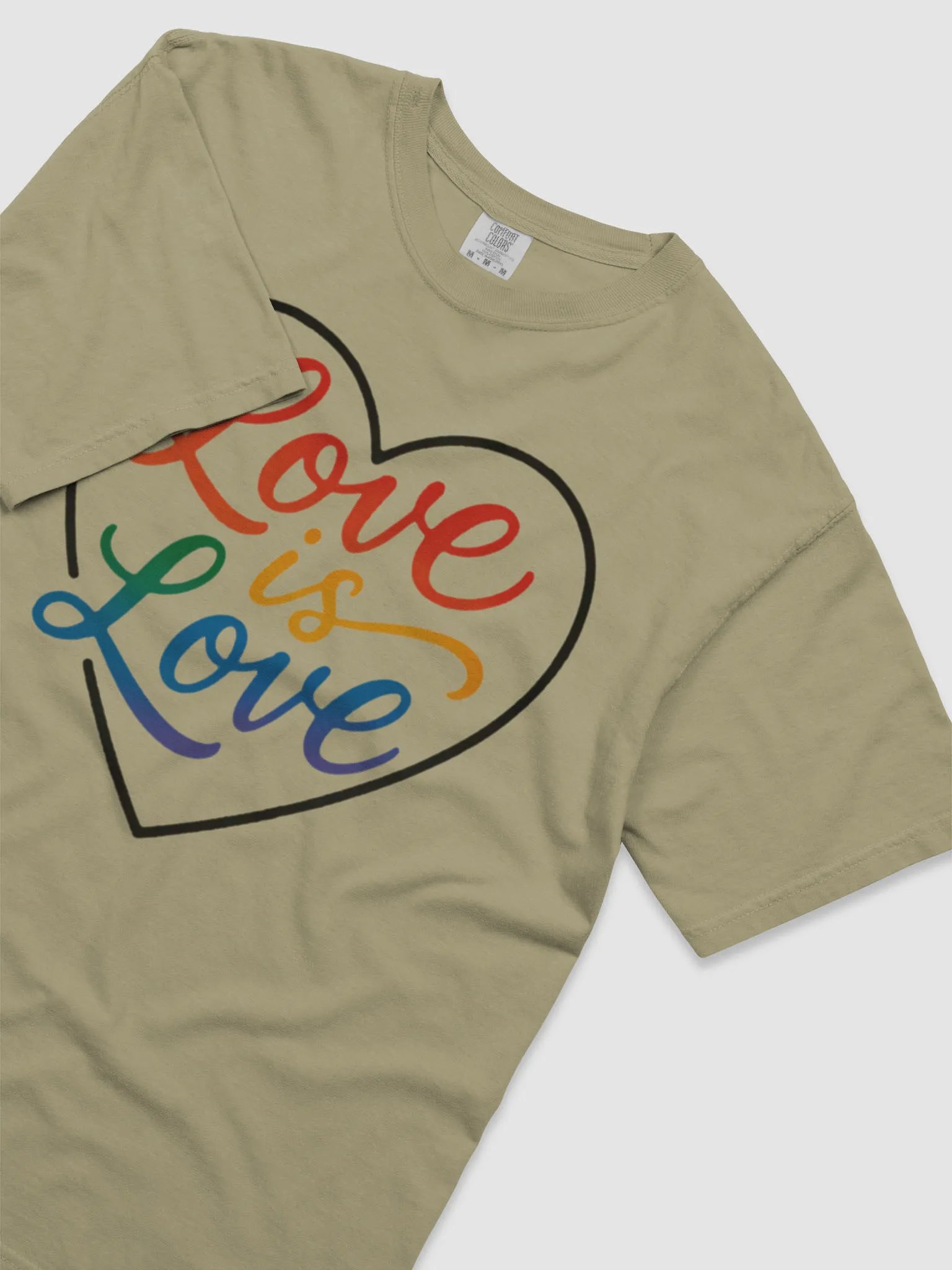 Love is Love Pride T-Shirt | LGBTQ+ Rainbow Heart Design | Equality Tee product image (21)