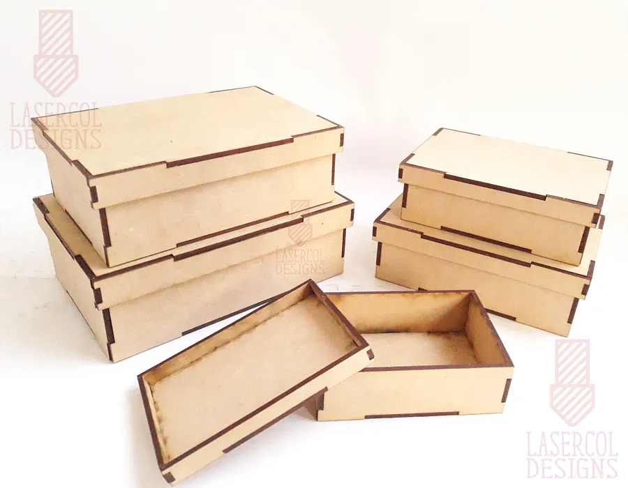 Boxes Bundle (Set 3, 4) - Laser Cut Files product image (7)