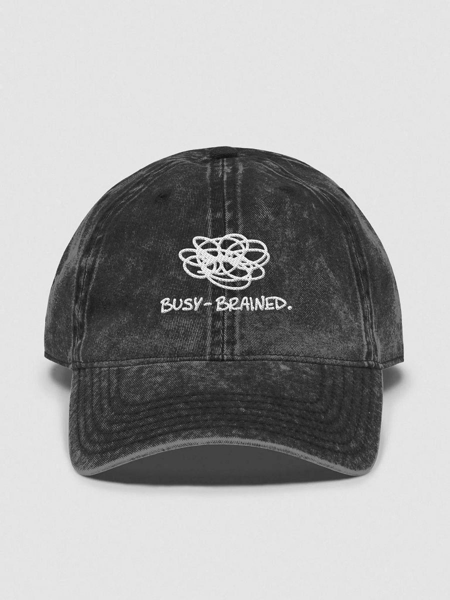 BUSY-BRAINED Vintage Denim Dad Hat product image (1)