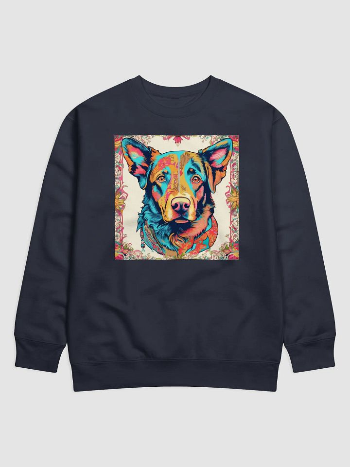 Vibrant Dog Portrait Sweatshirt product image (6)
