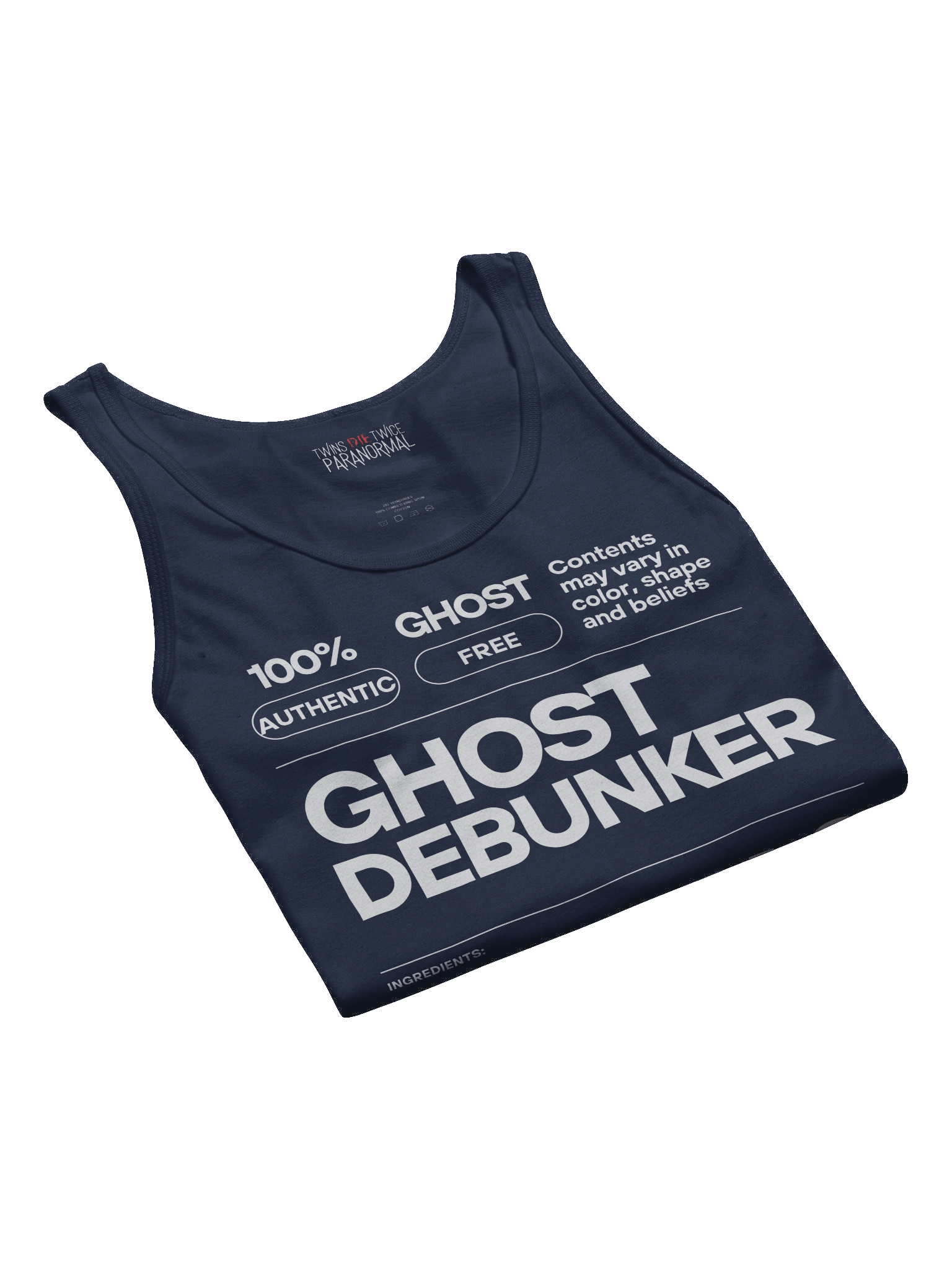 Certified Ghost Debunker Label Tank product image (32)