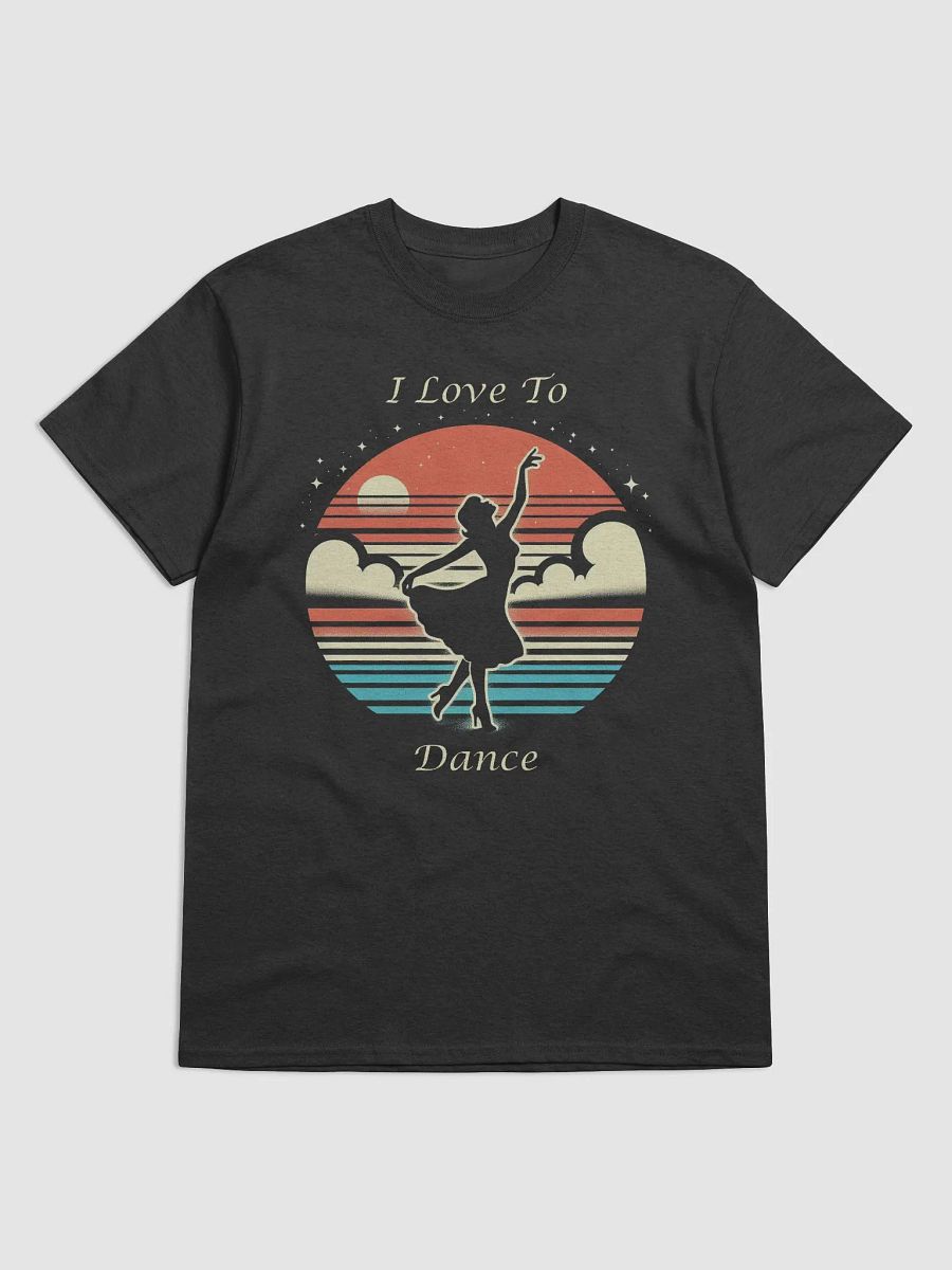 "I Love To Dance" #Statement Heavyweight Black T-Shirt product image (2)