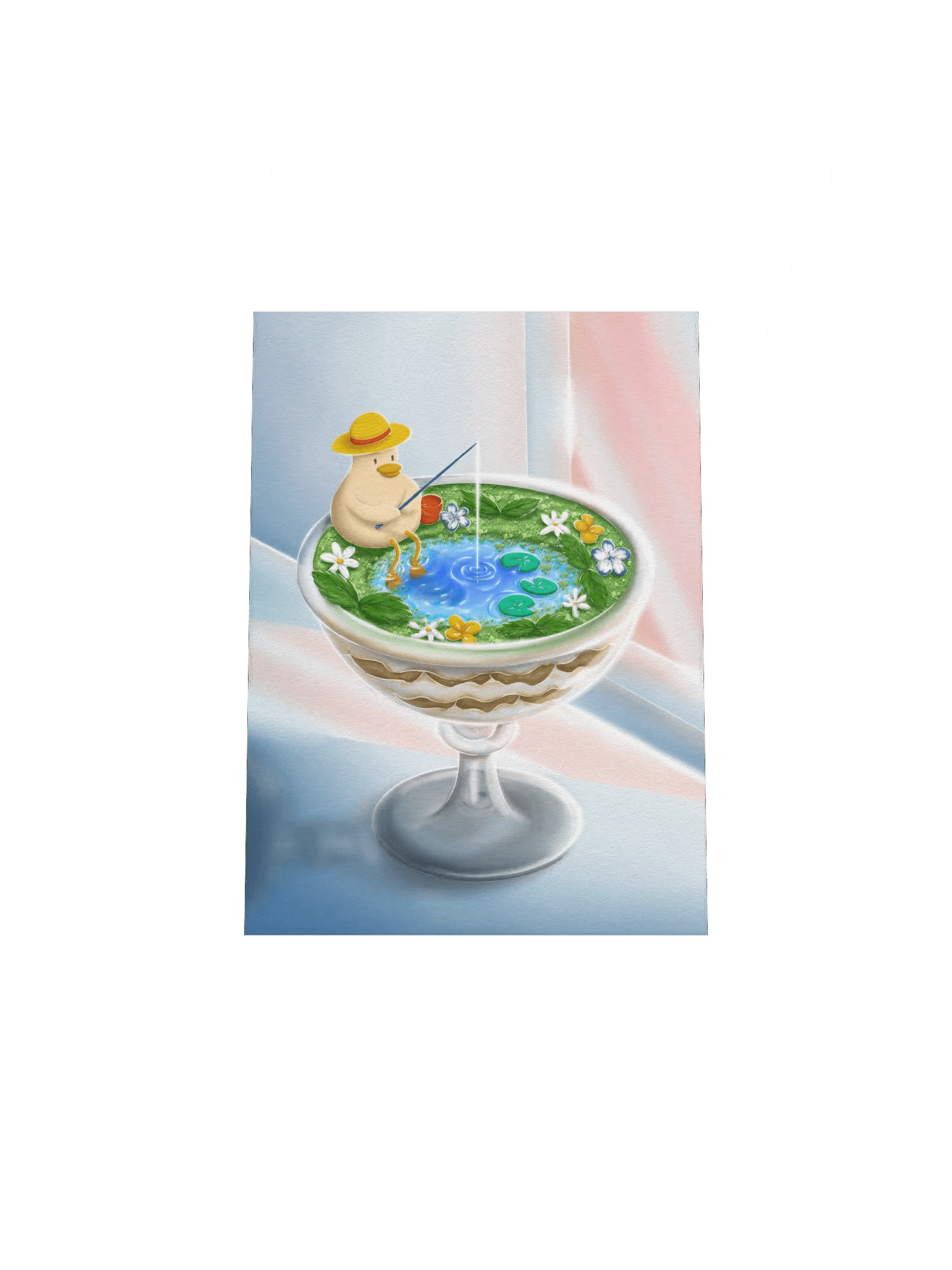Tiny fishing illustration 🌙 art print product image (5)