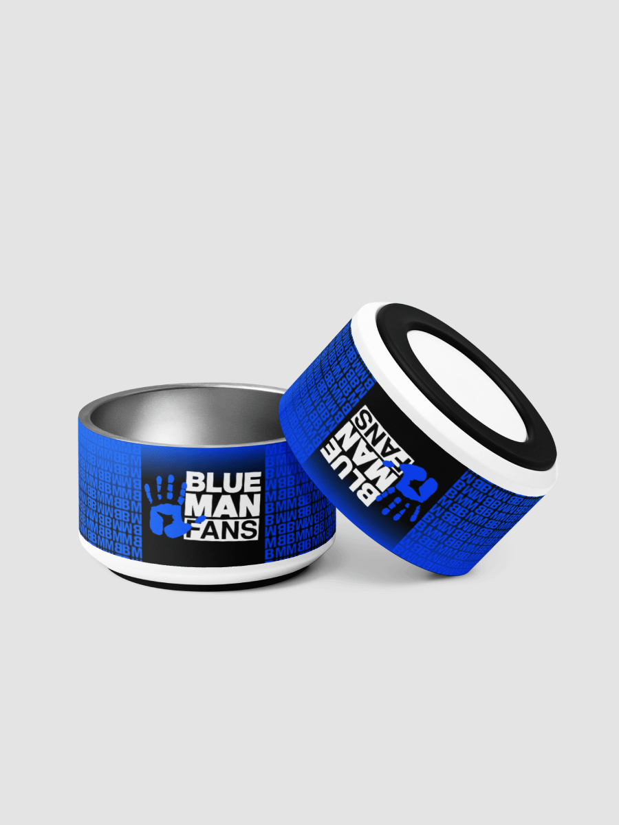 Blue Man Fans Hand & BMMB Loop Print Pet Bowl product image (3)