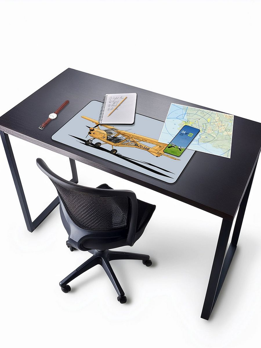 Aeroprakt 22LS Digital Aviation Art Illustration Desk Mat with Blue Background product image (3)