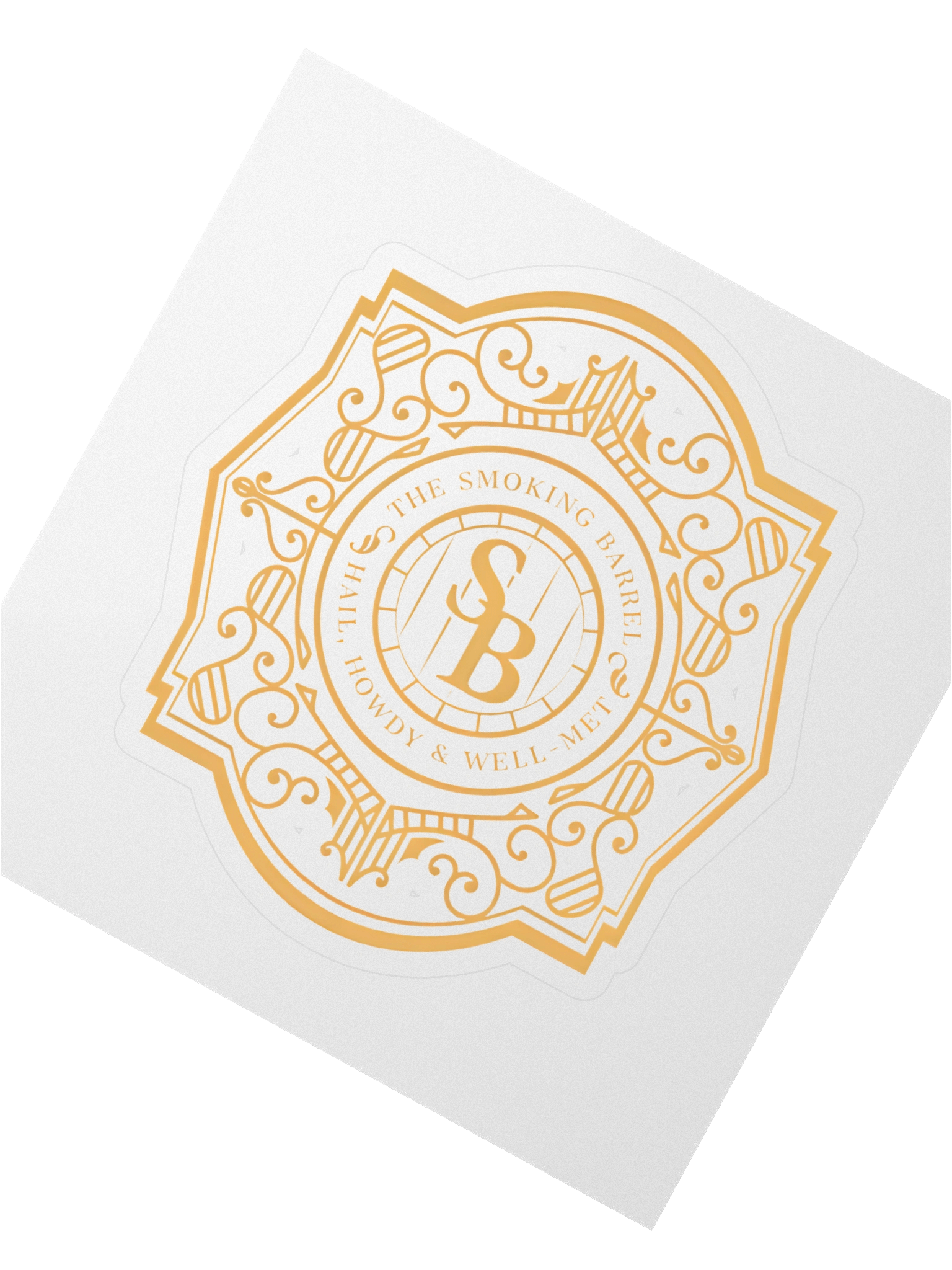 Smoking Barrel Logo Sticker product image (2)