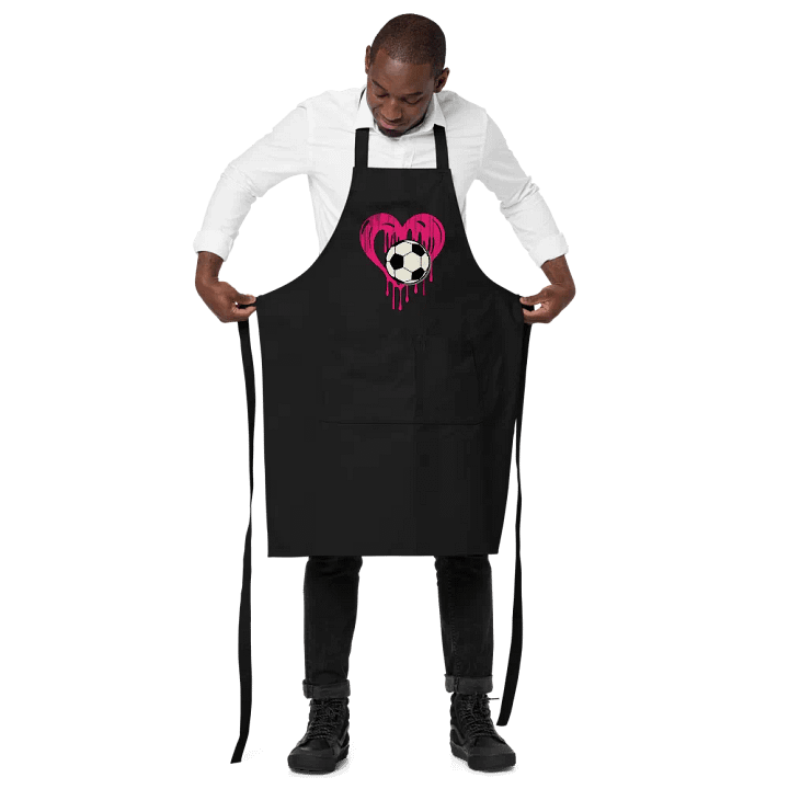 Heart Soccer Love Apron product image (2)