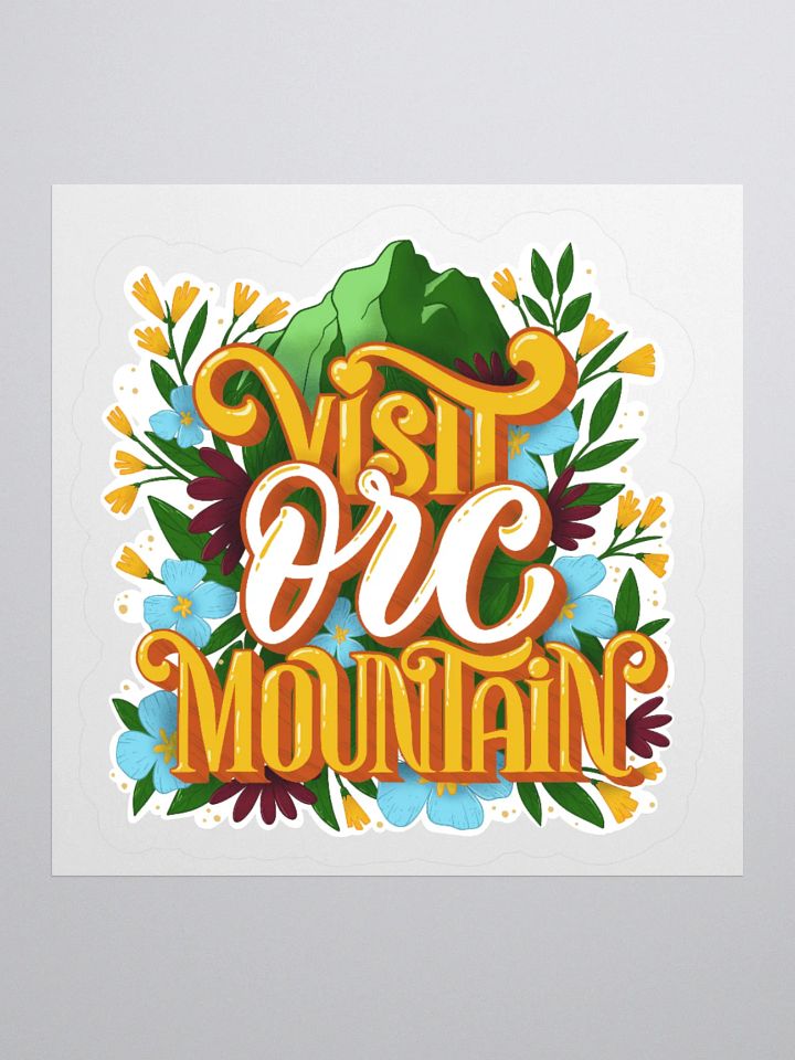 "Visit Orc Mountain: Summer" Sticker product image (2)