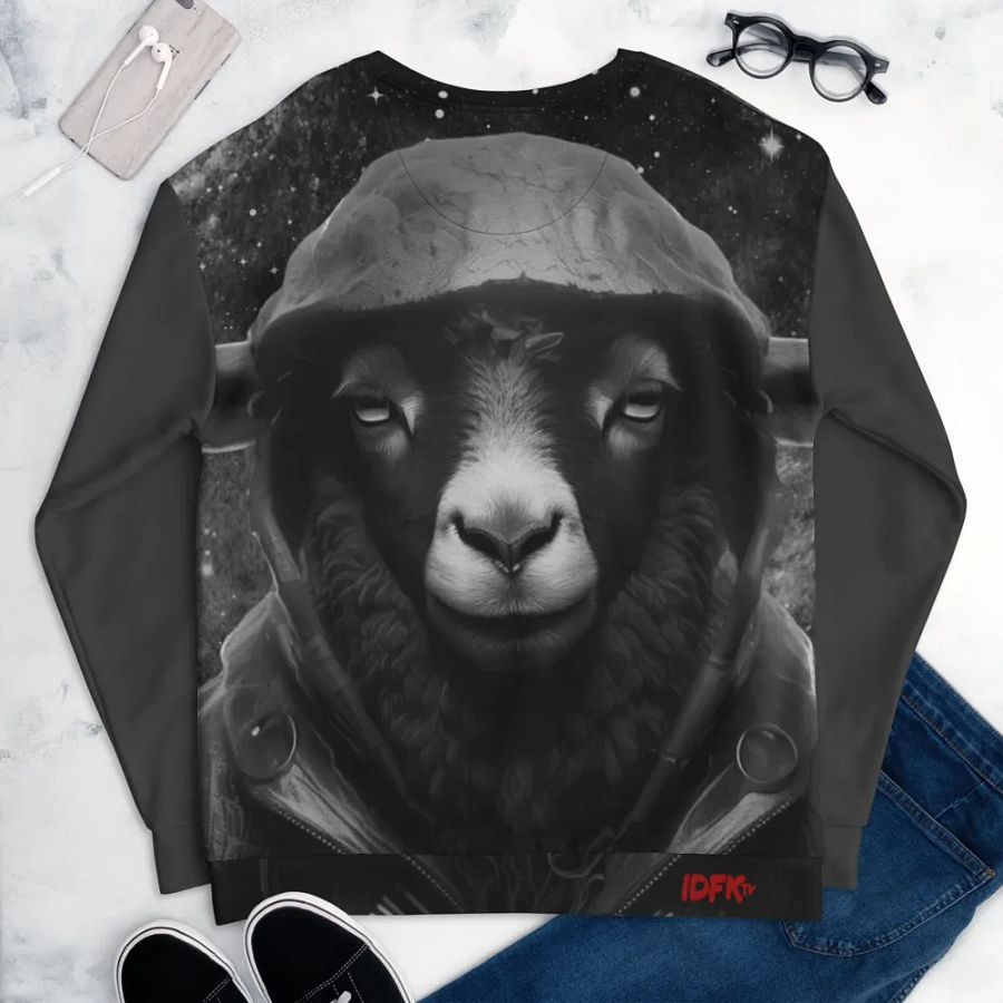 IDFK Black Sheep Full B/W Longsleave Tee product image (11)