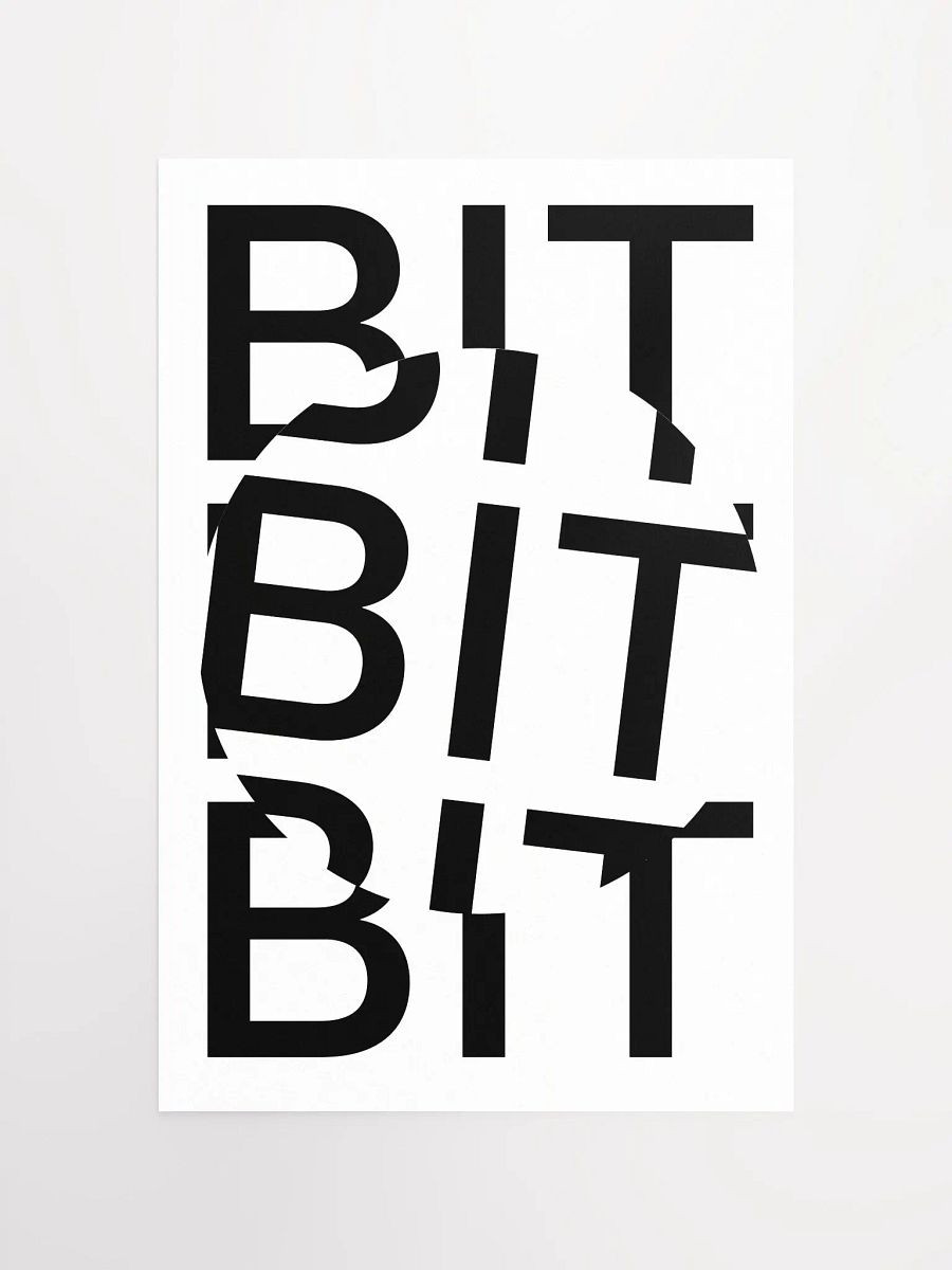 Bit Coin Poster (white) product image (4)