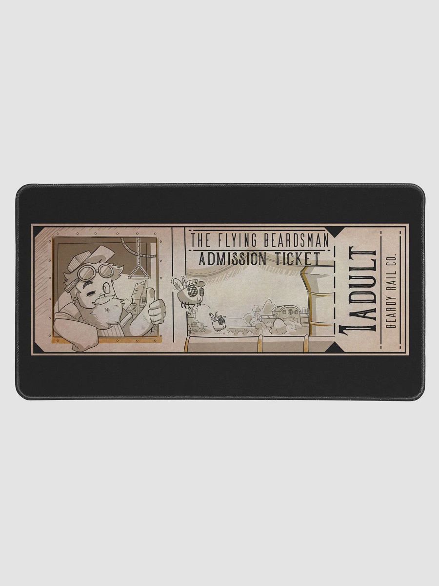 Beardy Rail Co. Train Ticket Desk Mat product image (1)