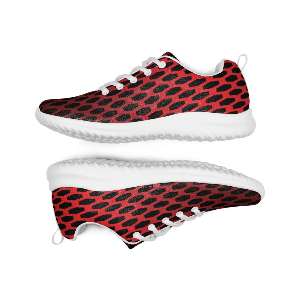 Honeycomb Red & Black Men's Athletic Shoes product image (6)