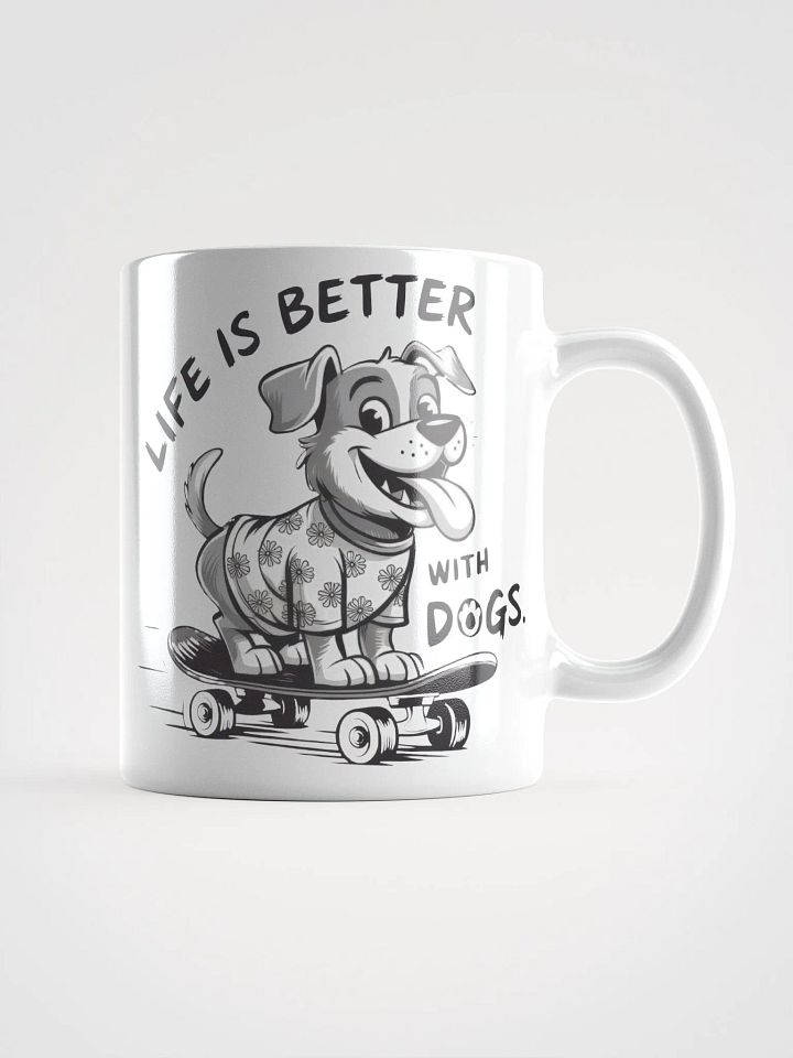 Skateboarding Life is Better With Dogs Mug product image (1)