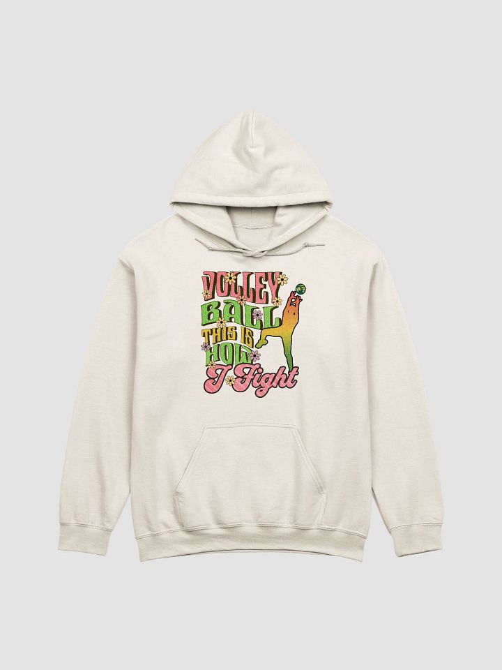 This Is How I Fight Volleyball Groovy Hoodie product image (15)
