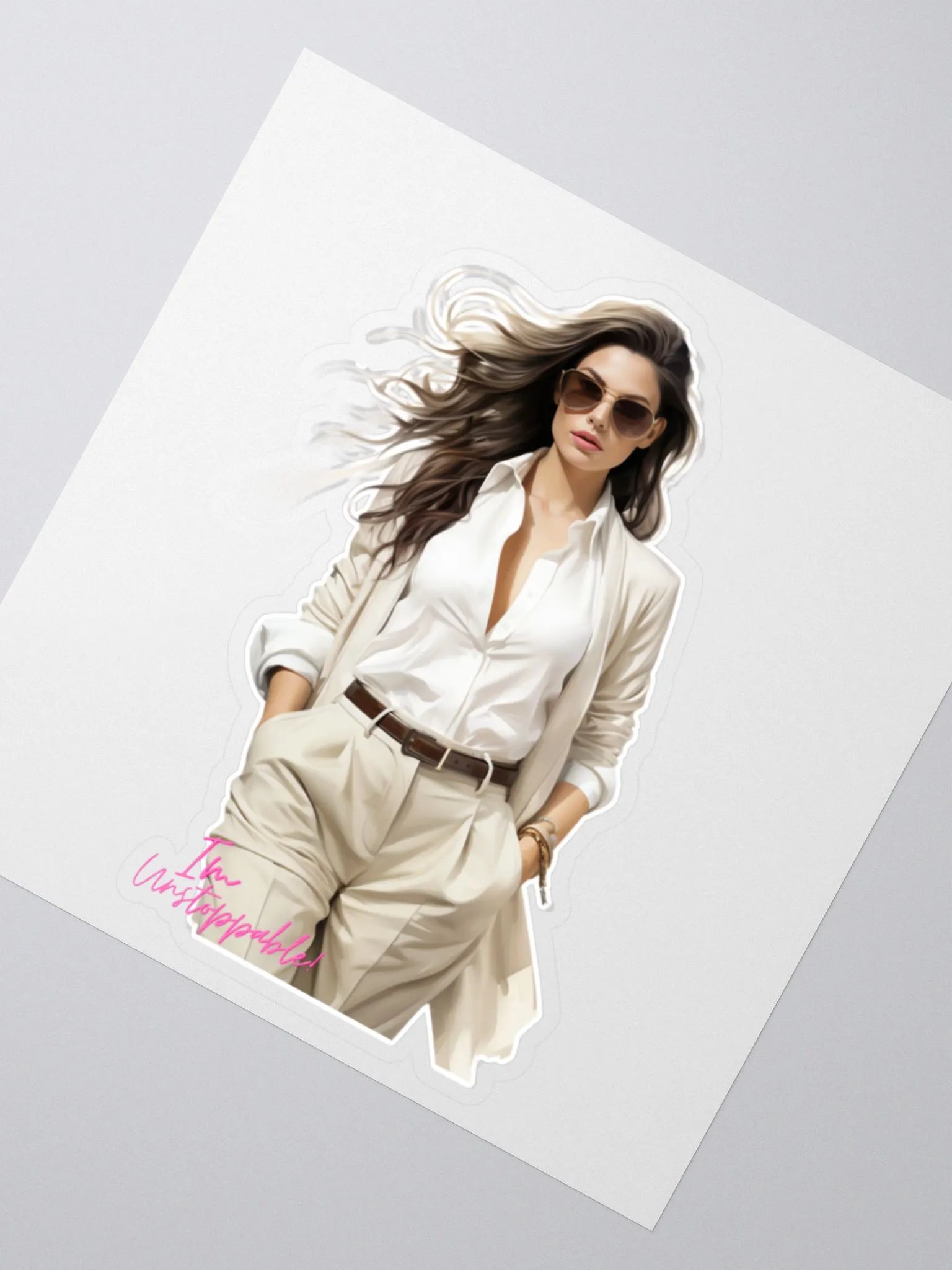 Inspirational sticker, I'm Unstoppable product image (4)