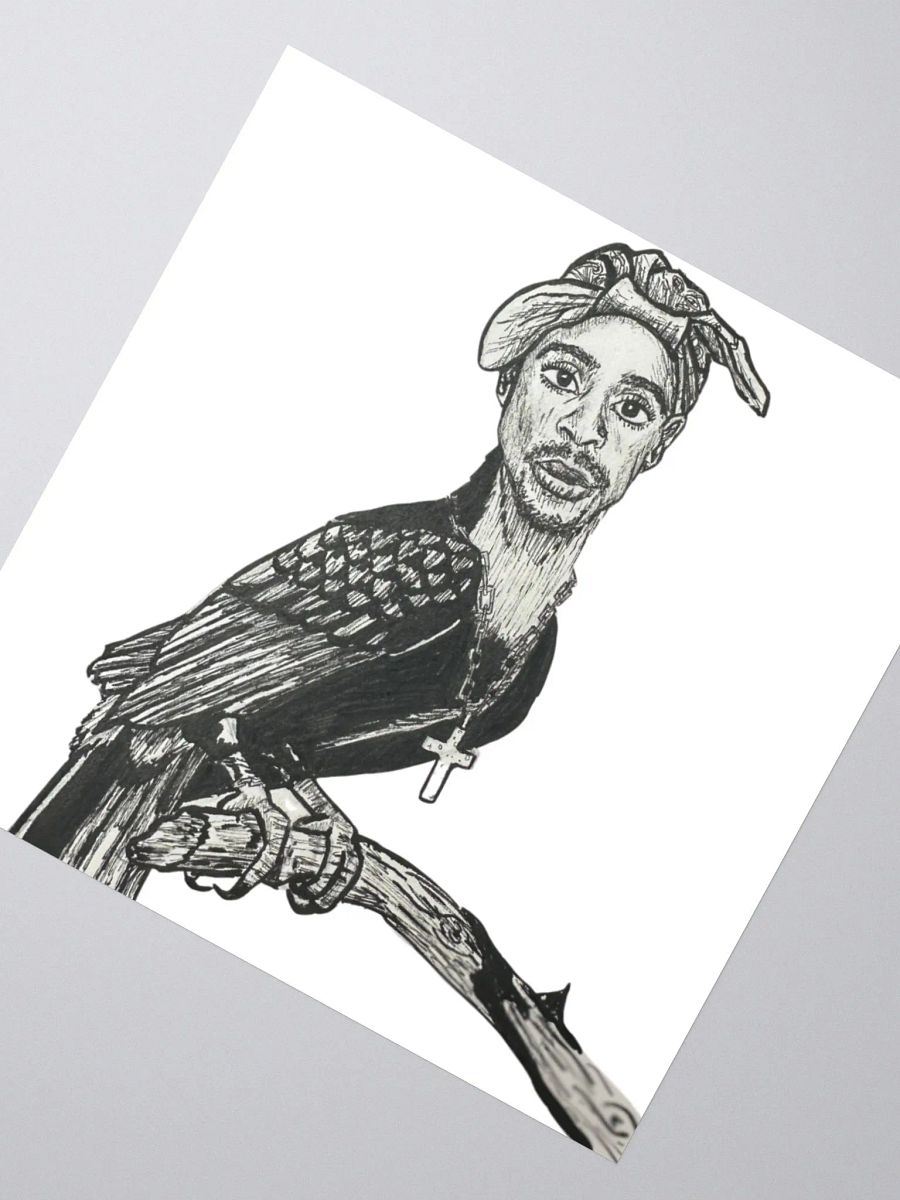 Tupac Toucan Sticker product image (2)