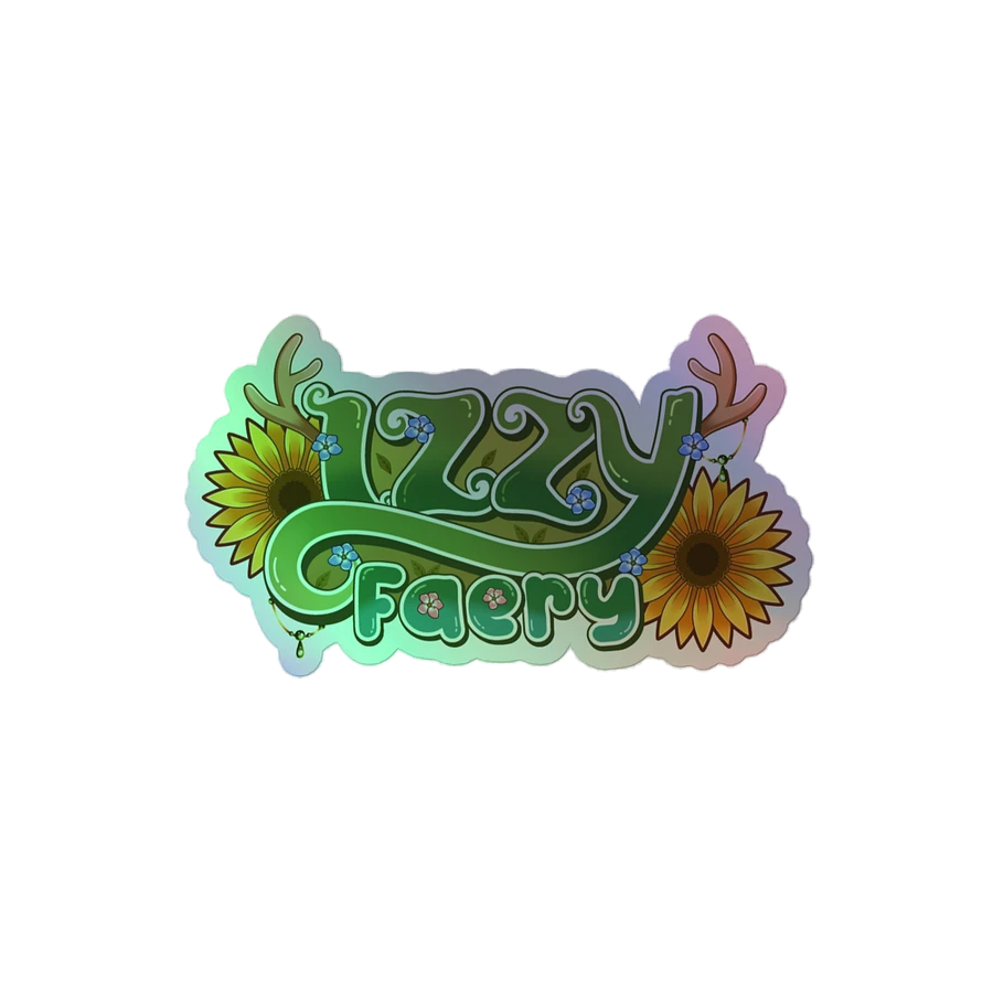 IzzyFaery Logo Holographic Sticker product image (1)