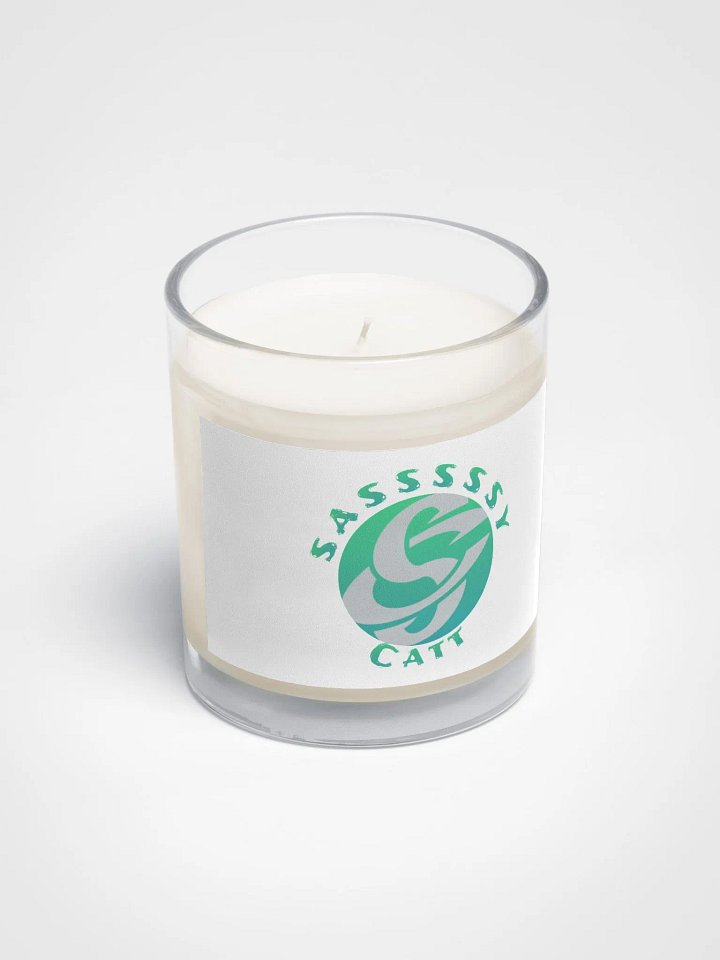 SasssssyCatt's Logo 2025 Green on Soy Candle product image (2)