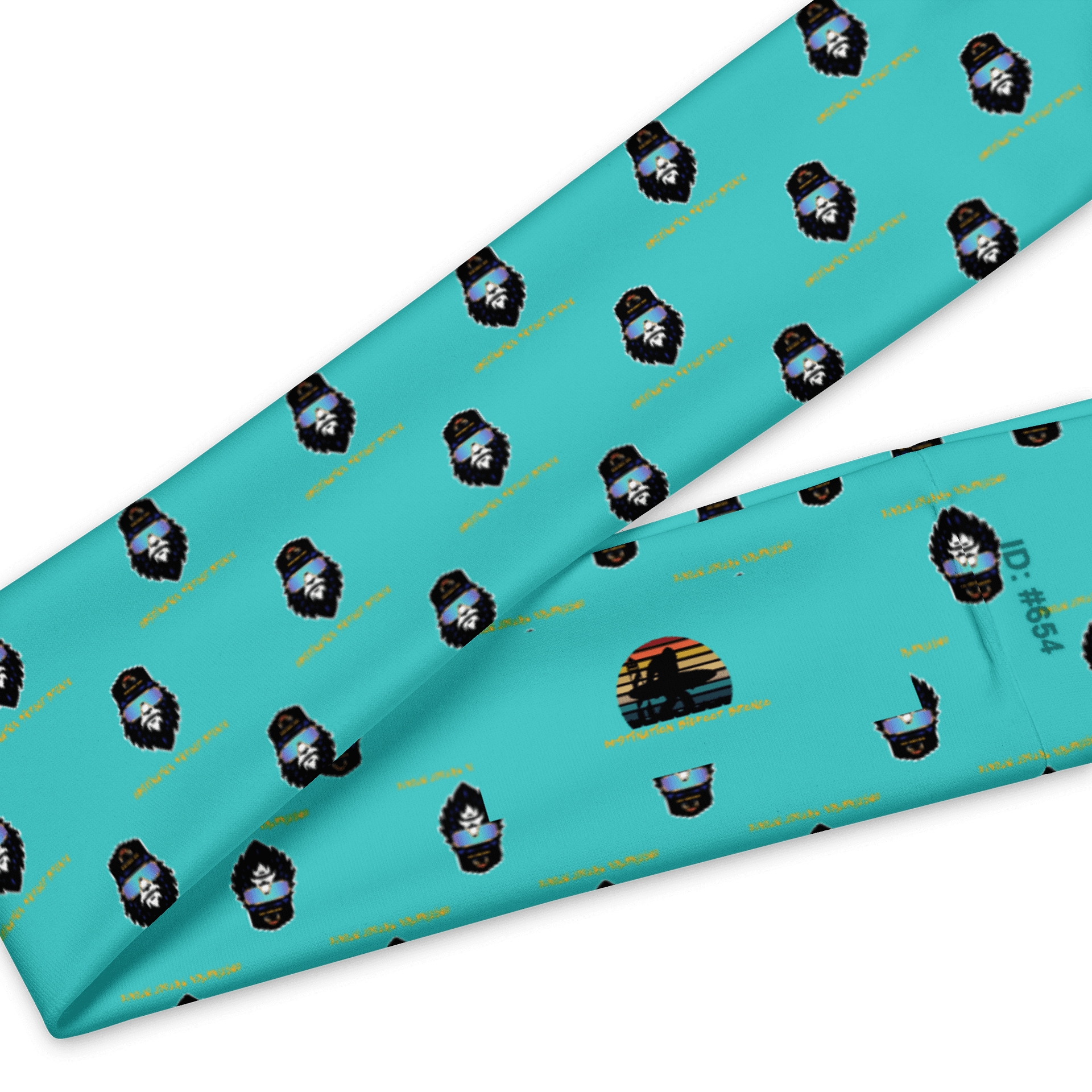 Destination Bigfoot Bronco Monogram Bigfoot Logo Headband (Dark Turquoise) product image (3)