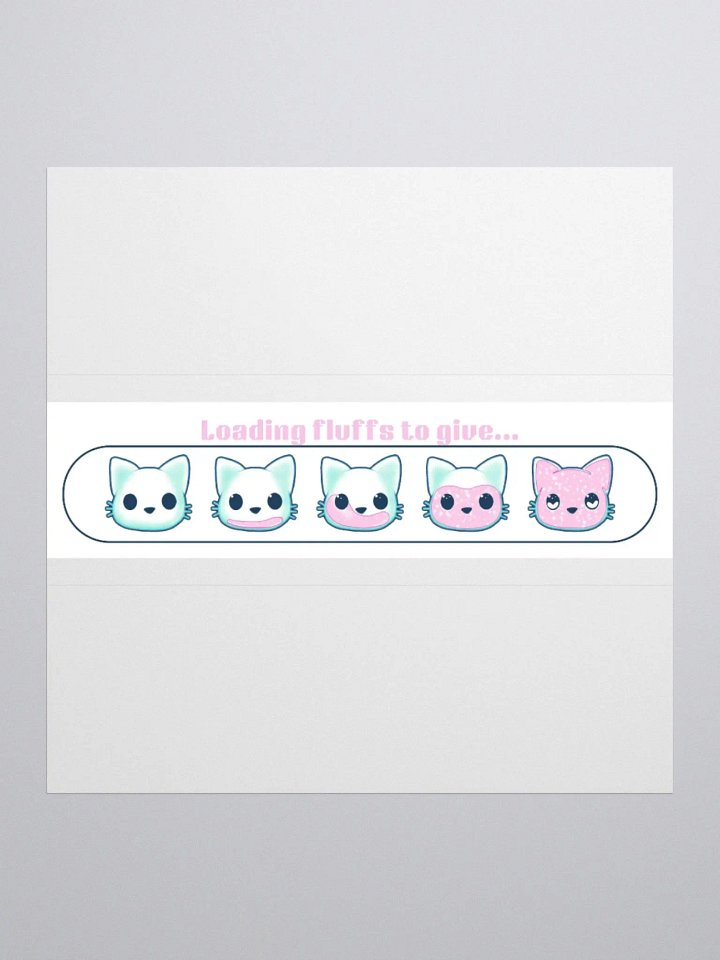 Whimsical Cat Loading Kiss-Cut Stickers product image (1)