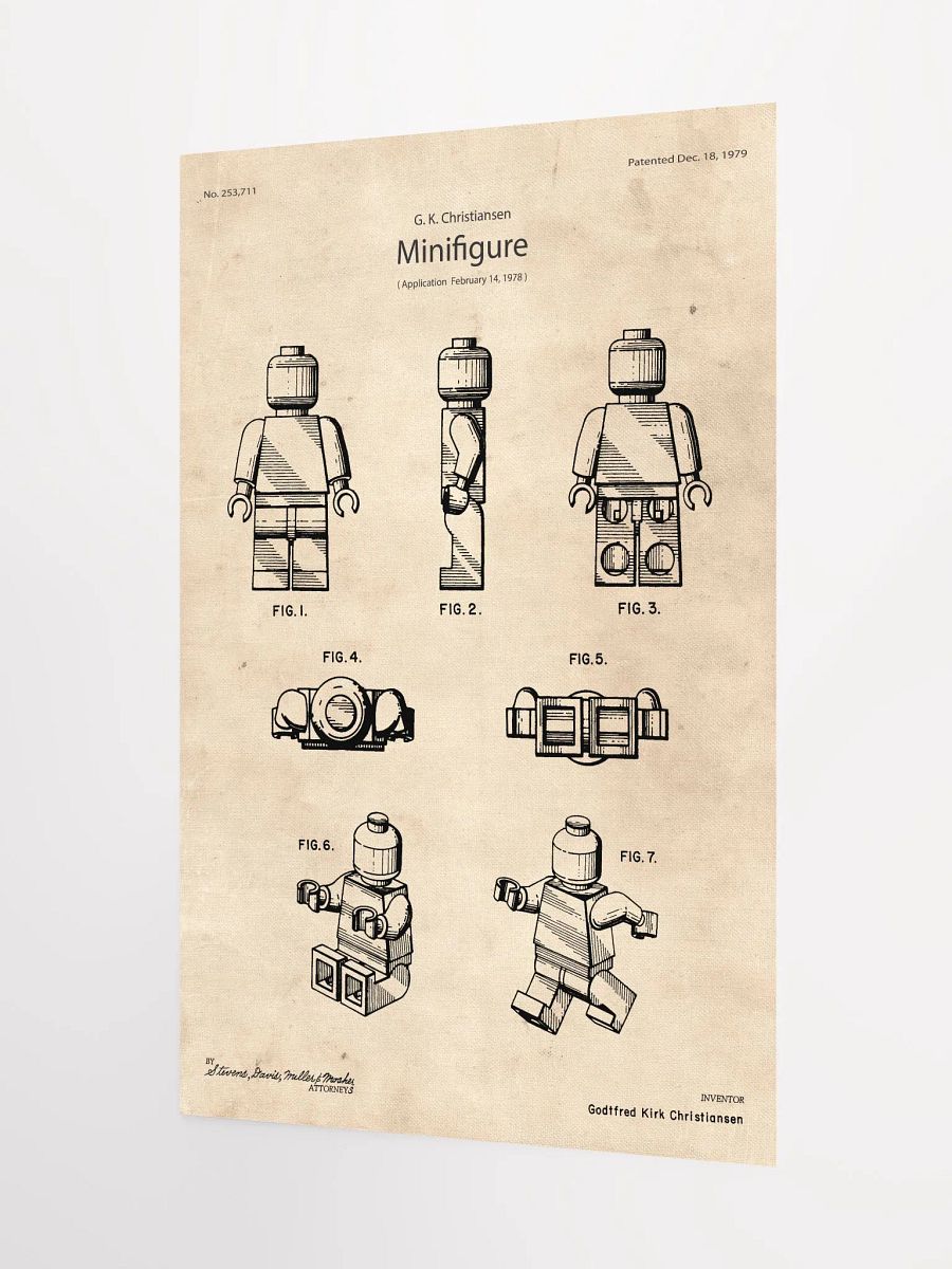 LEGO Minifigure Patent | LIMITED EDITION Poster product image (4)