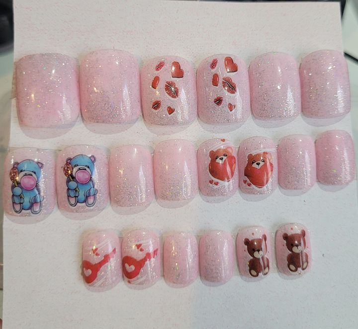 Cute Teddies Nail Set product image (1)