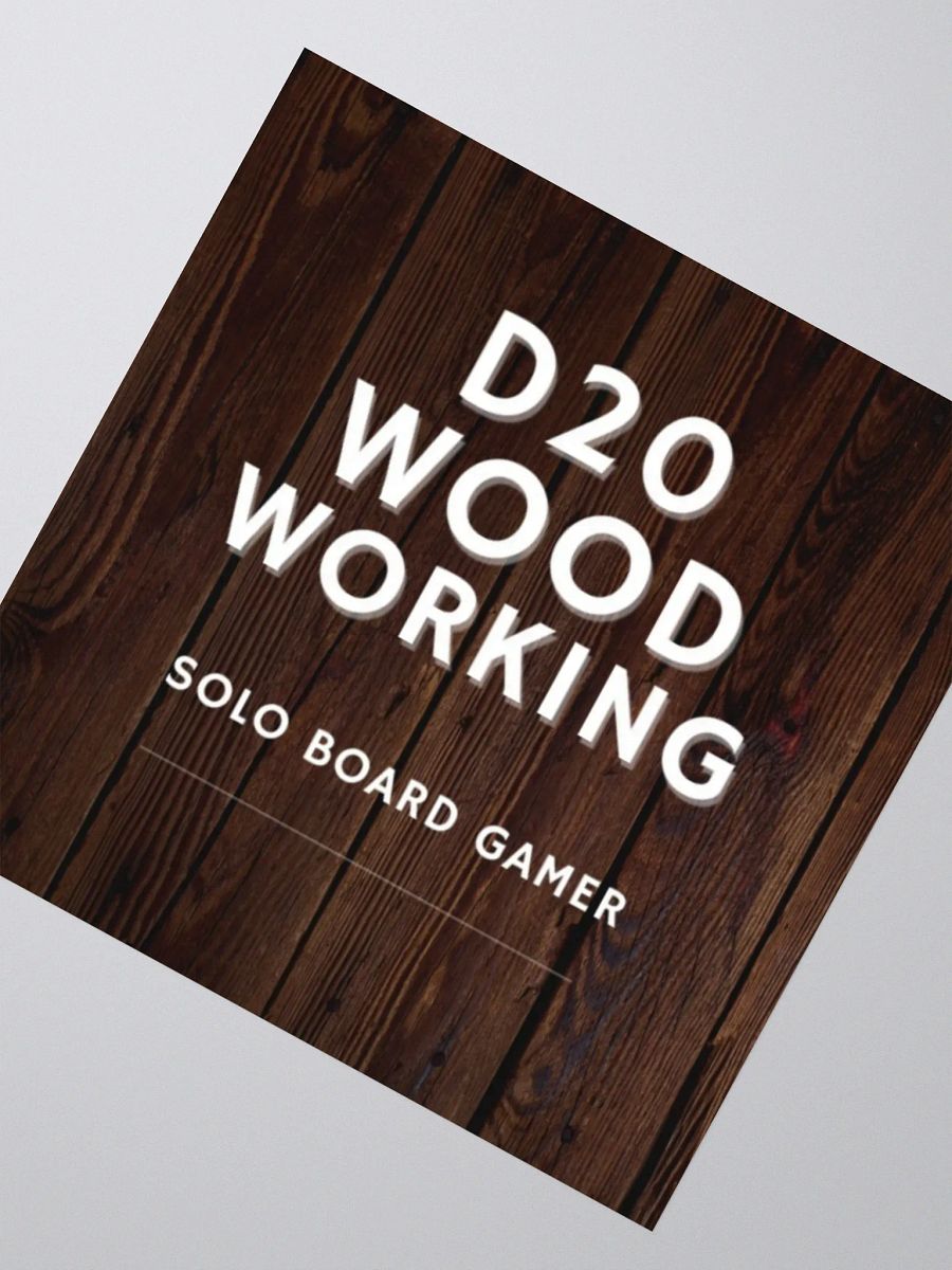 D20 Woodworking Sticker product image (2)