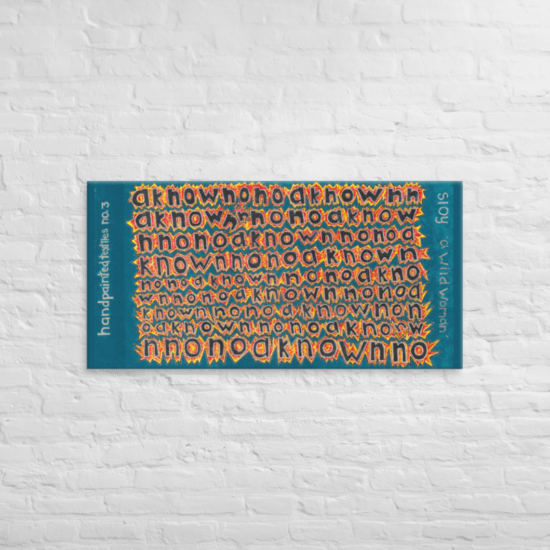 A Wild Woman on Canvas (24" x 48") product image (2)