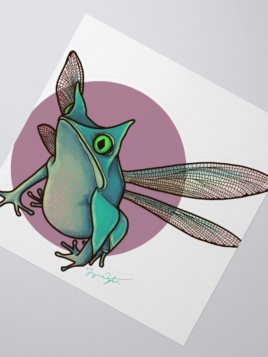 Dragonfly Frog Sticker product image (4)