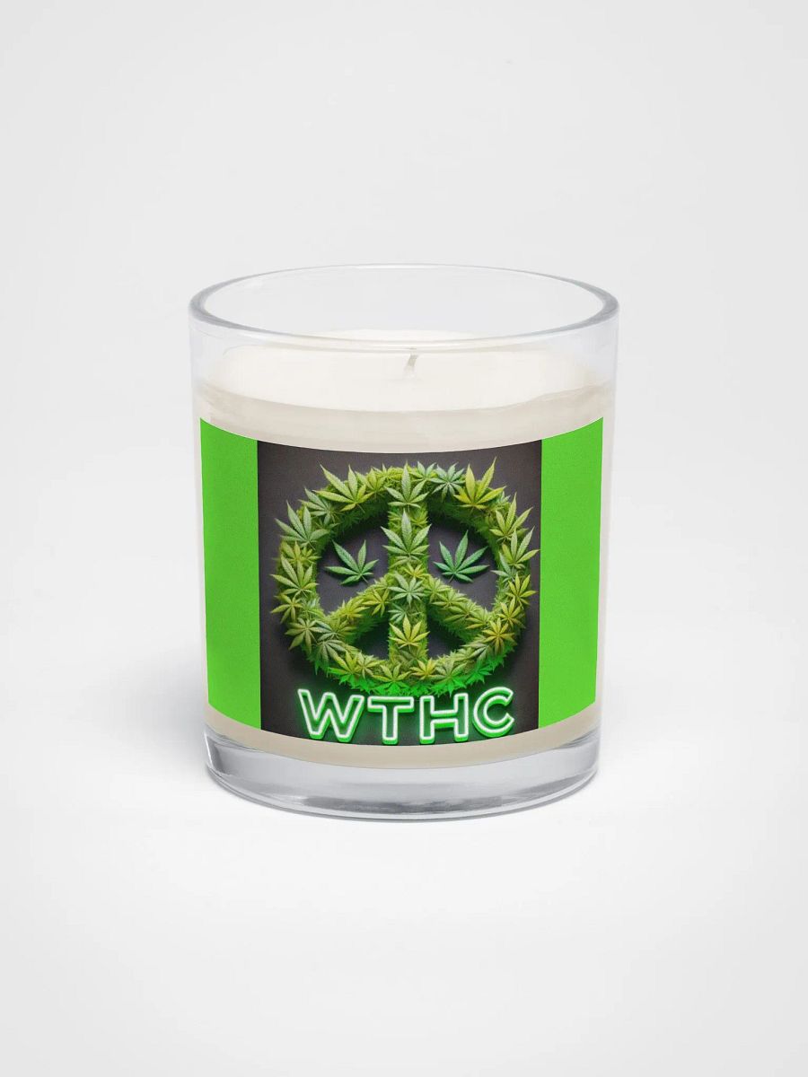 Da Peaceful Cannabis Leaf Soy Wax Candle product image (1)