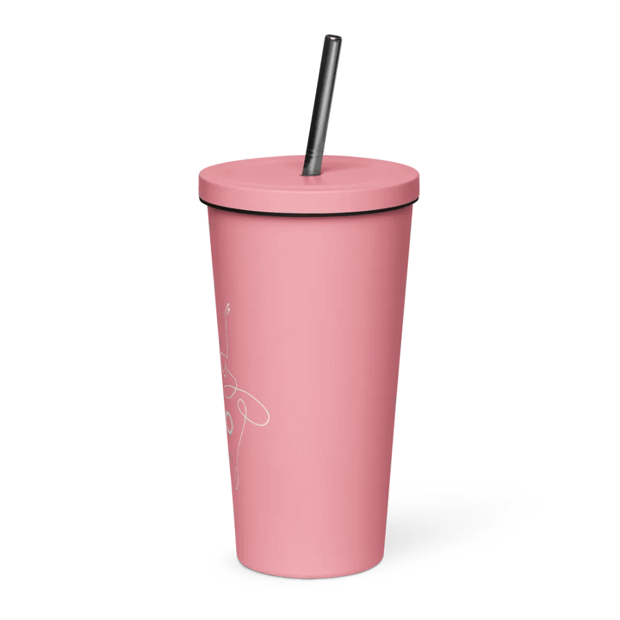 Tumbler with Straw | Multiple Colour Options with White Logo product image (4)