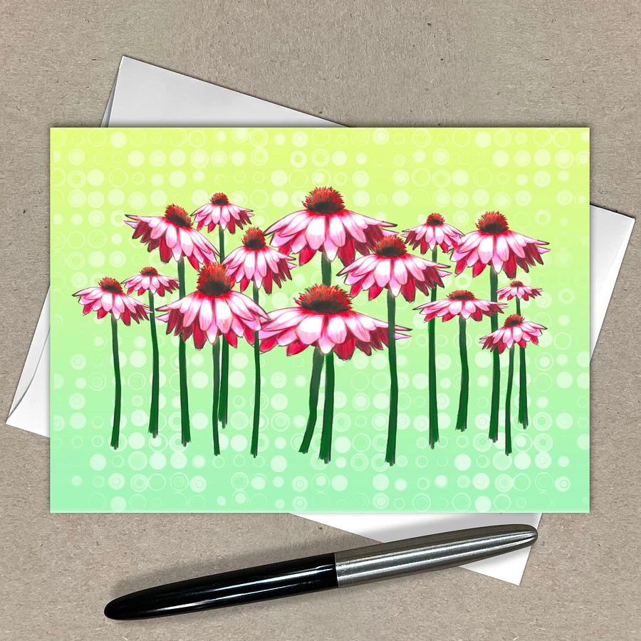 Field of Pink Daisies Greeting Cards, Assorted All Occasion Note Cards, 5x7 inch, Blank Inside, with Envelopes product image (6)