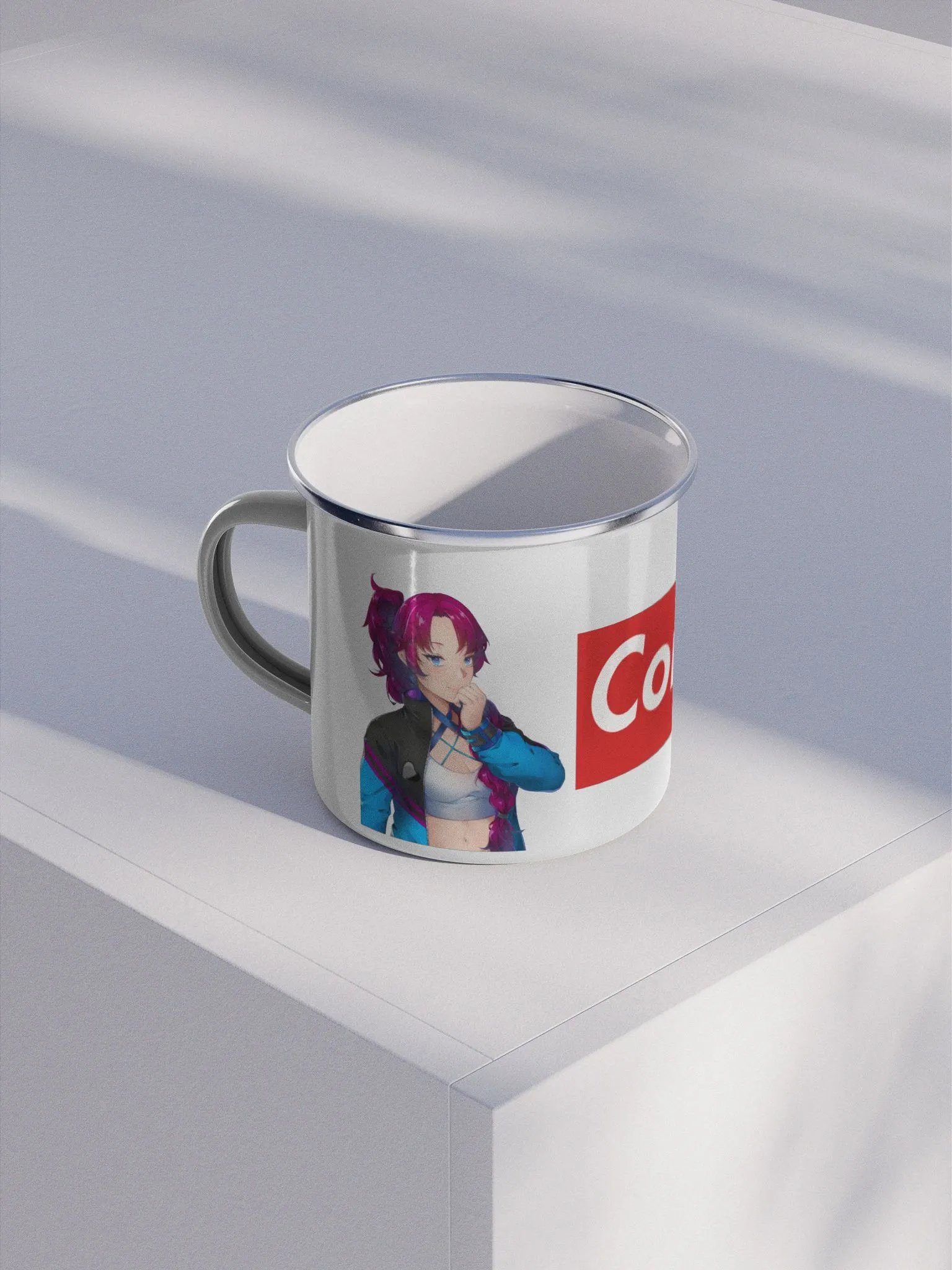 Briq-Chan & ConquisTV Enamel Mug product image (1)