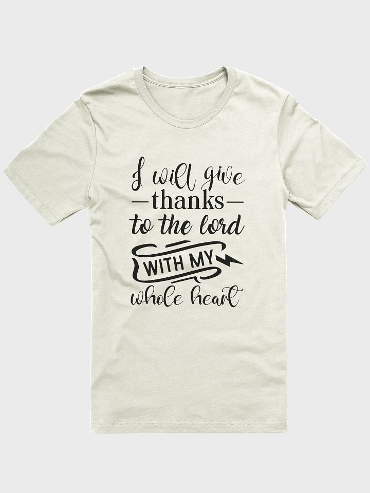 I will give thanks to the Lord with my whole heart | Christian| Faith | Inspirational product image (9)