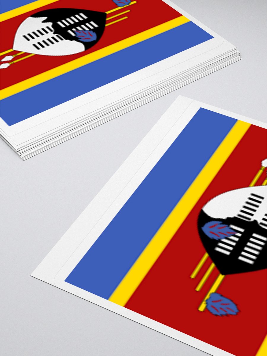 Eswatini Flag Sticker | Shield and Spears Design | Durable Vinyl | 3 Sizes product image (11)