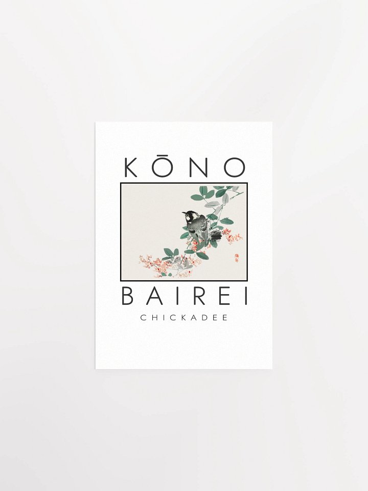 Kono Bairei Chickadee Poster product image (2)