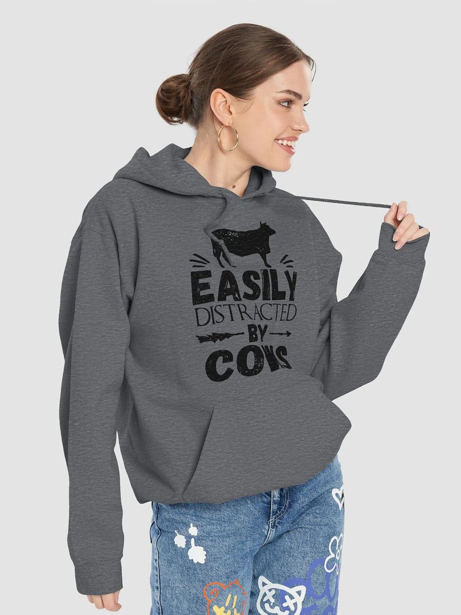 Easily distracted by cows - hoodie product image (74)