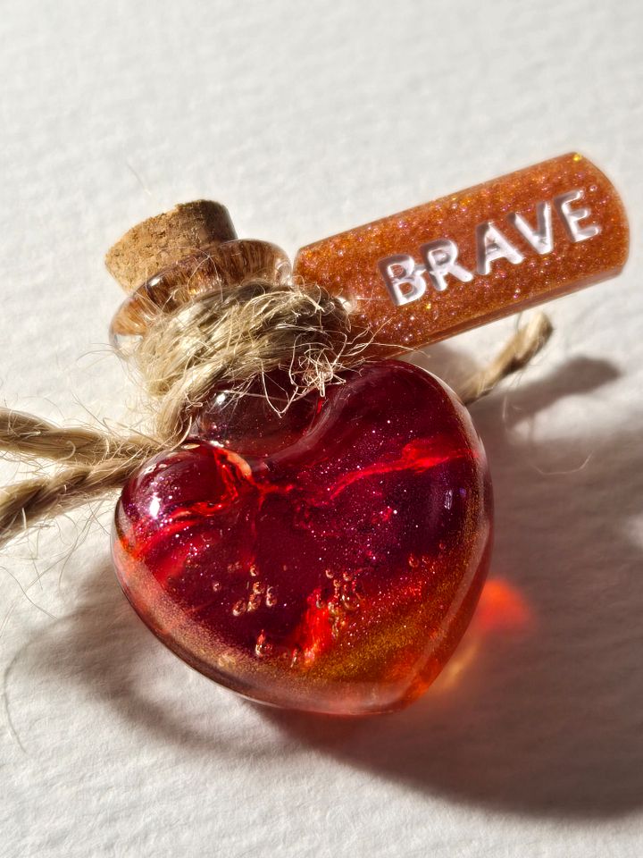 Heart Jar KEYCHAIN #14 - BRAVE product image (2)
