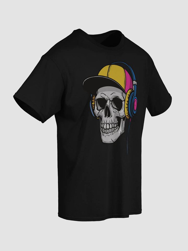 Skull with Headphones T-Shirt product image (8)
