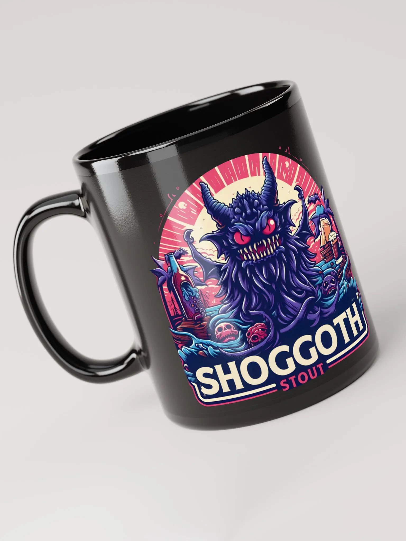 Shoggoth Stout Black Glossy Mug product image (3)