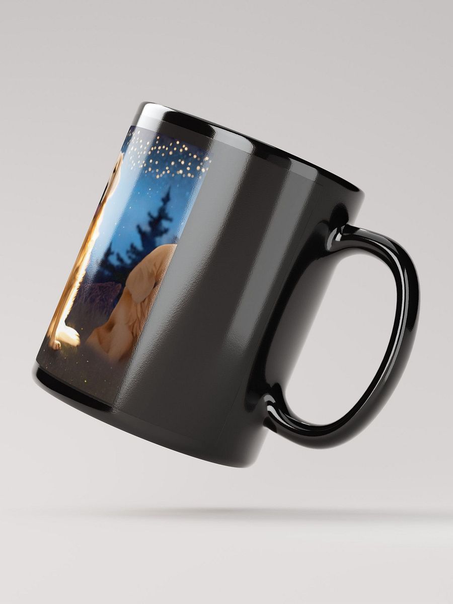 Campfire Design Companion: a Golden Retriever Black Glossy Mug for Dog product image (4)