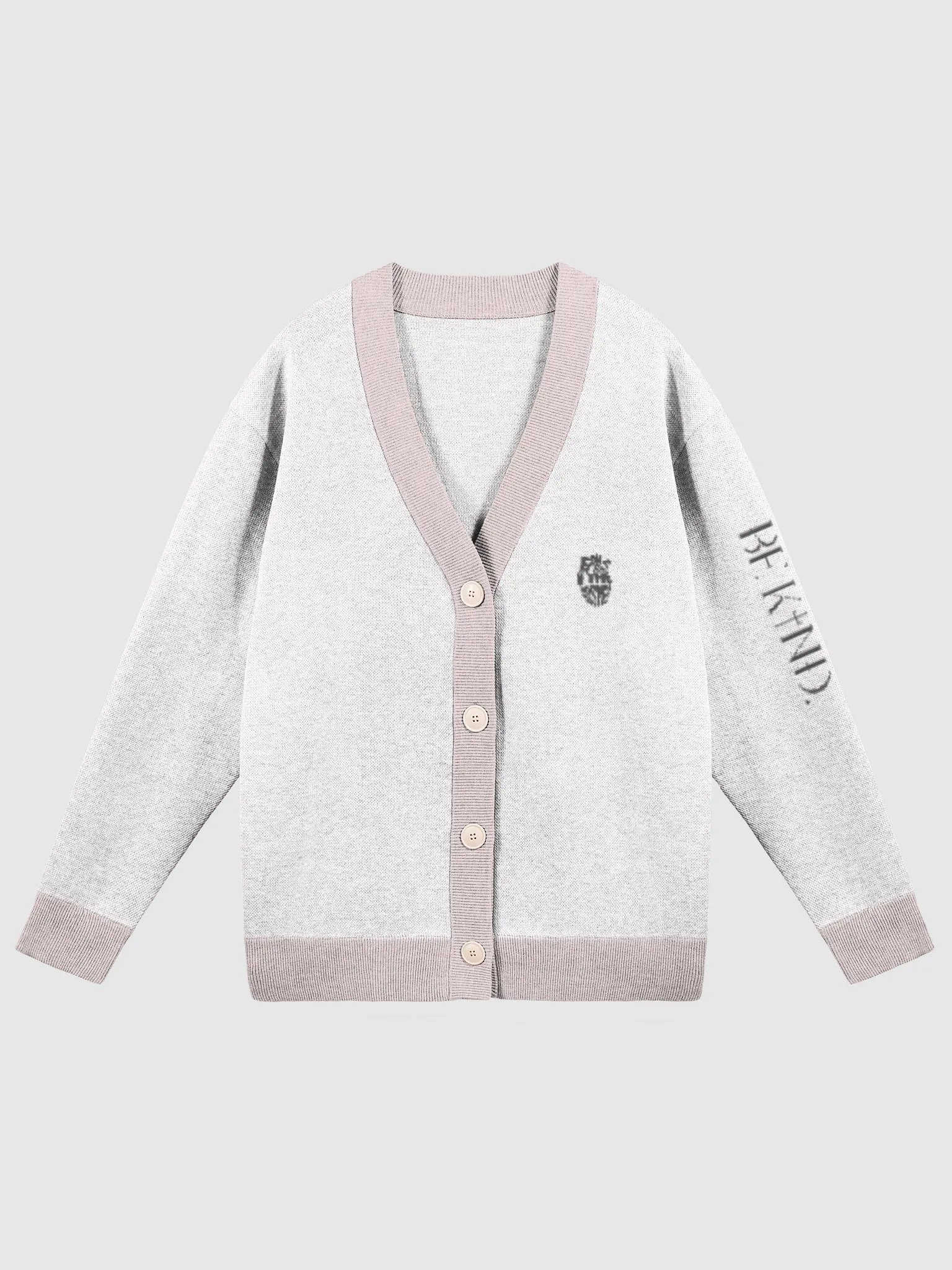 "Be kind" Unisex Jacquard Knit Cardigan product image (2)