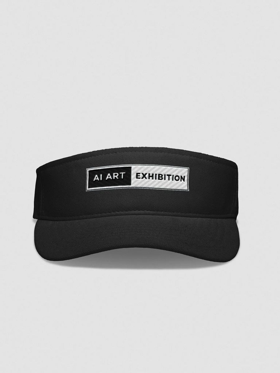 Black "AI ART EXHIBITION" Flexfit Visor product image (1)