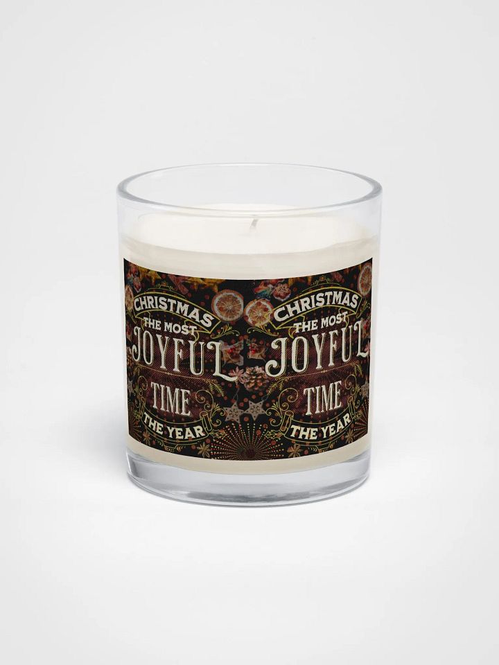 Vintage Christmas Joy Soy Wax Candle for couples friends colleagues family product image (1)
