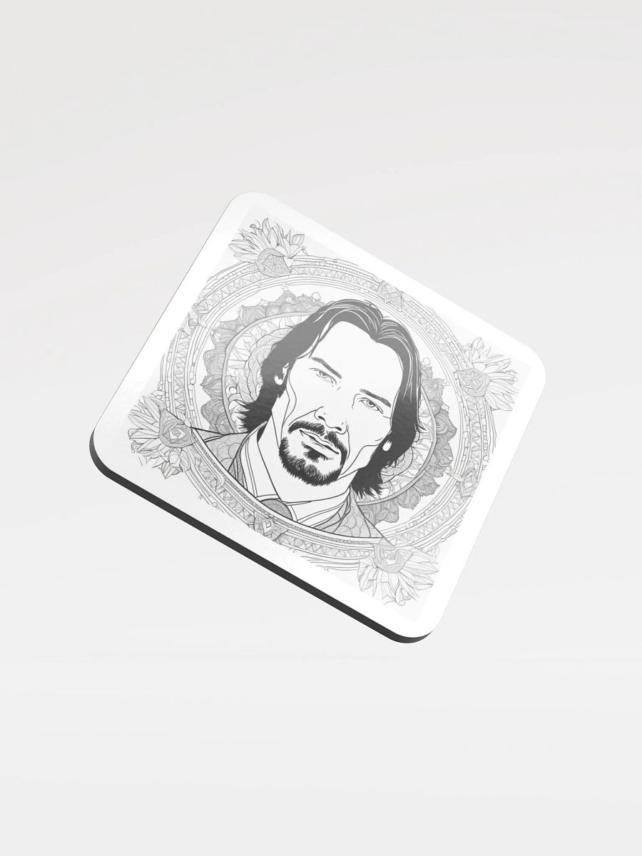 Ornate Mandala Man Cork Coaster product image (1)