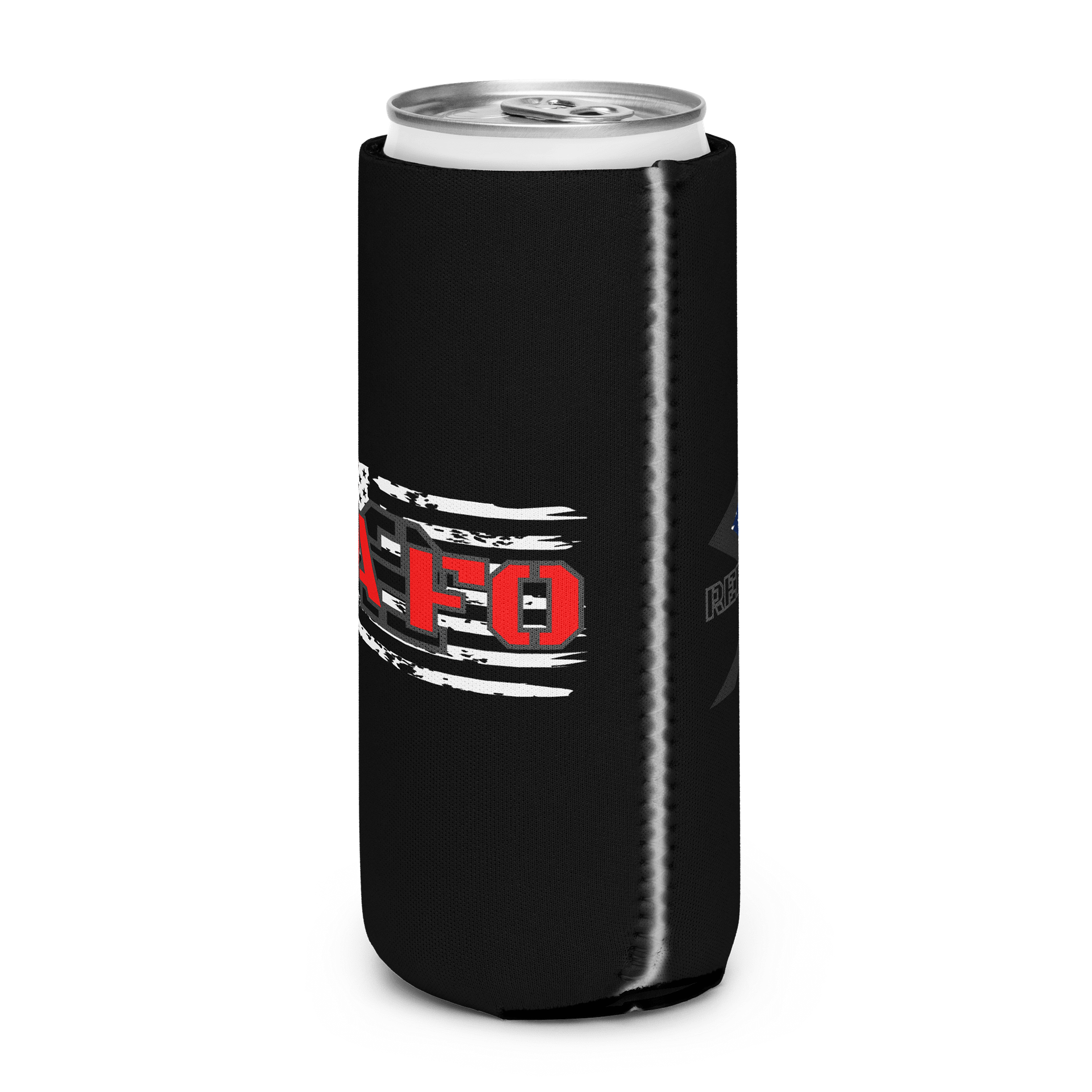 FA2FO White Flag Coozie (Black) product image (9)