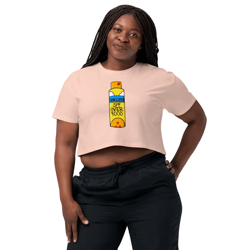 SPF Over 9000 Short Sleeve Crop Top