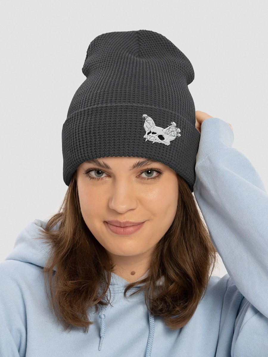 Bat Skull Waffle Beanie product image (5)